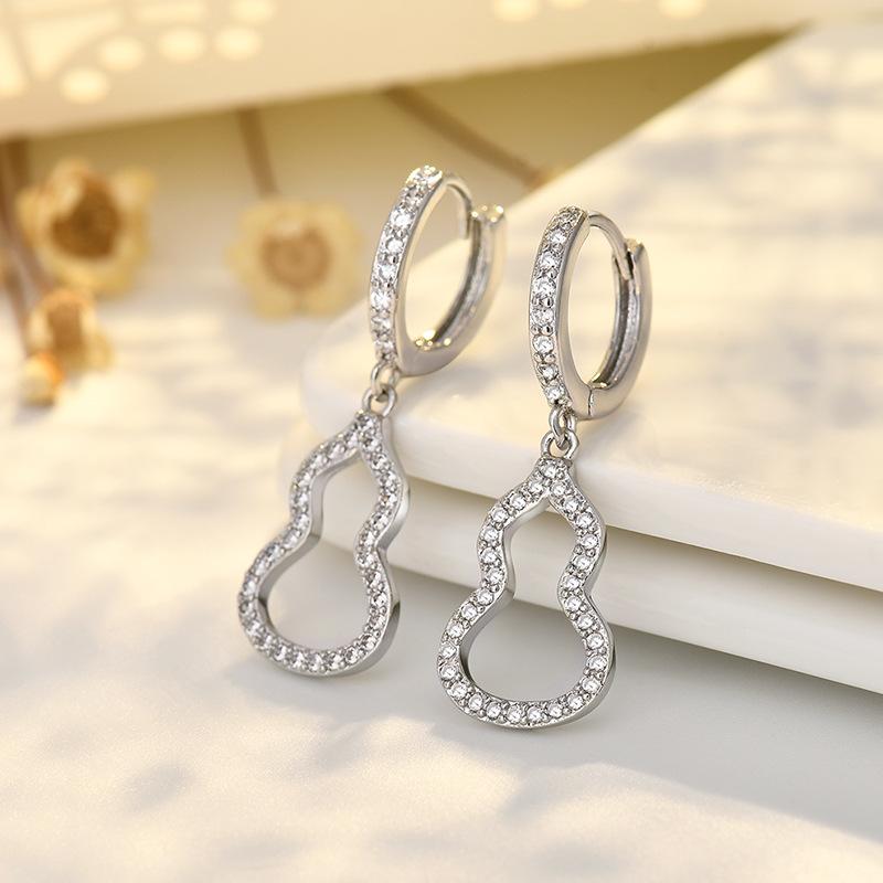 

Микро-инкрустированный цирконий тыква ушной крючок пряжка серьги кольцо серьги золотые серьги ювелирные изделия