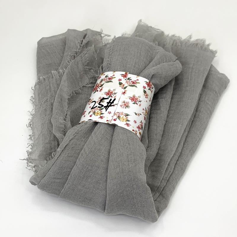 Women Cotton Scarf New Summer Girls Solid Color Sunscreen Thin Scarves Soft Shawl Foulard Viscose Spring Lady Wrap Shawls