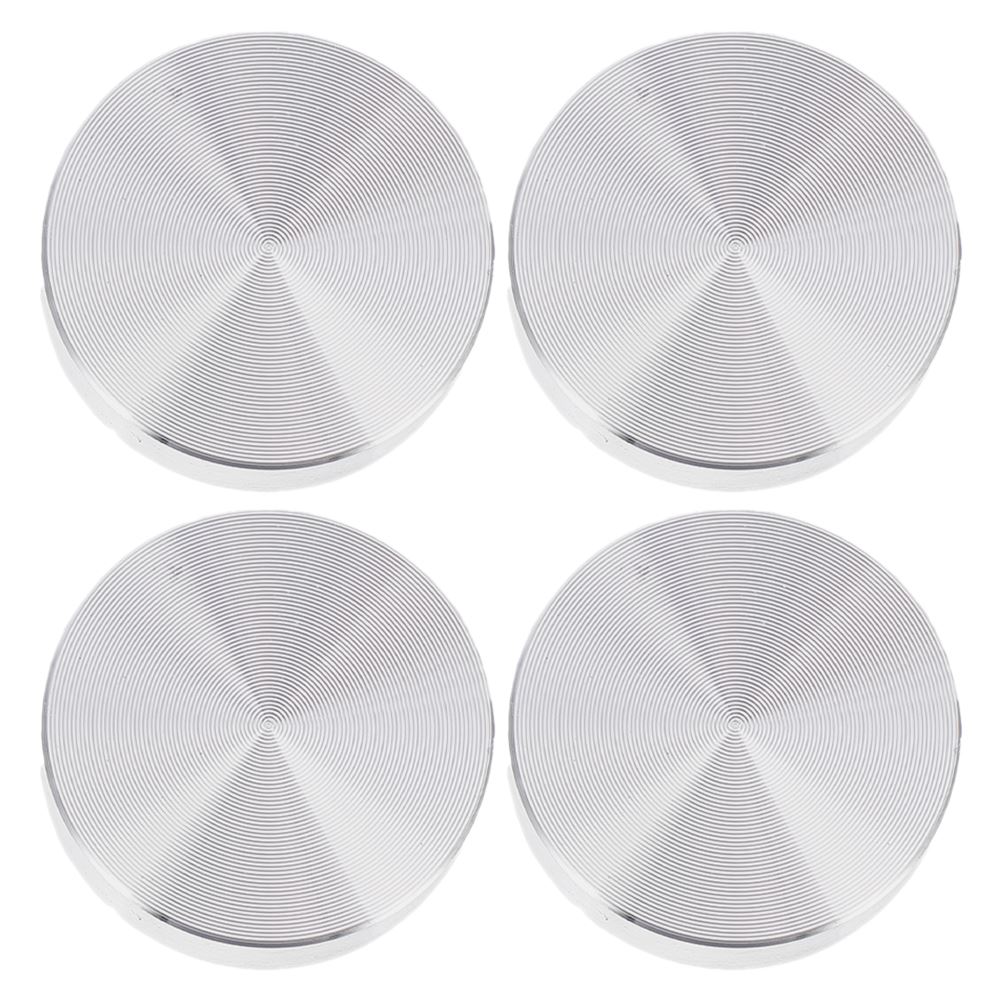 

4Pcs Aluminum Round Solid Aluminum Cake Table Base Aluminum Glass Table Top Aluminum Circle Metal Block Disc Metal Coffee серебряный
