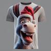 Christmas Men's 3D Print T-Shirt Funny Elk Graphic Design Fashion Casual O-Neck Tee Shirt 2025 Summer Autumn Trendy Tops