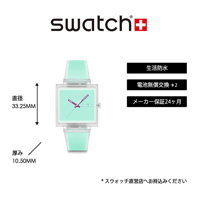SWATCH Unisex hodinky 33mm WHAT THRU SO38K702 Jednoduché Casual [Swatch] IF...SEE MINT? []