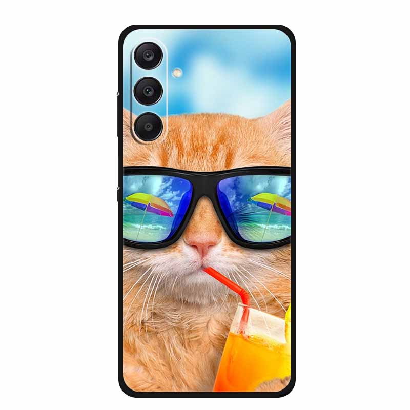 For Samsung Galaxy A36 5G Case Soft Silicone Cover Black Bumper TPU Phone Cases For Samsung A36 Case A 36 5G Funda Back Cover