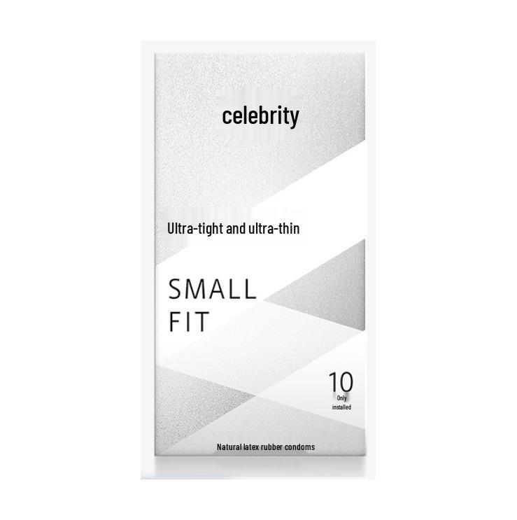 Celebrity Ultra-Thin G-Spot Condoms, Ice & Fire Combo, Small Size, Large Particles, Black