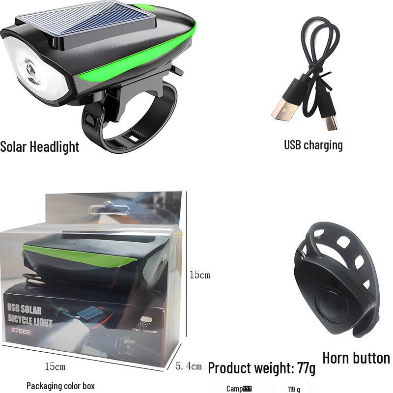 Lishi Solar Mountain Bike Headlight