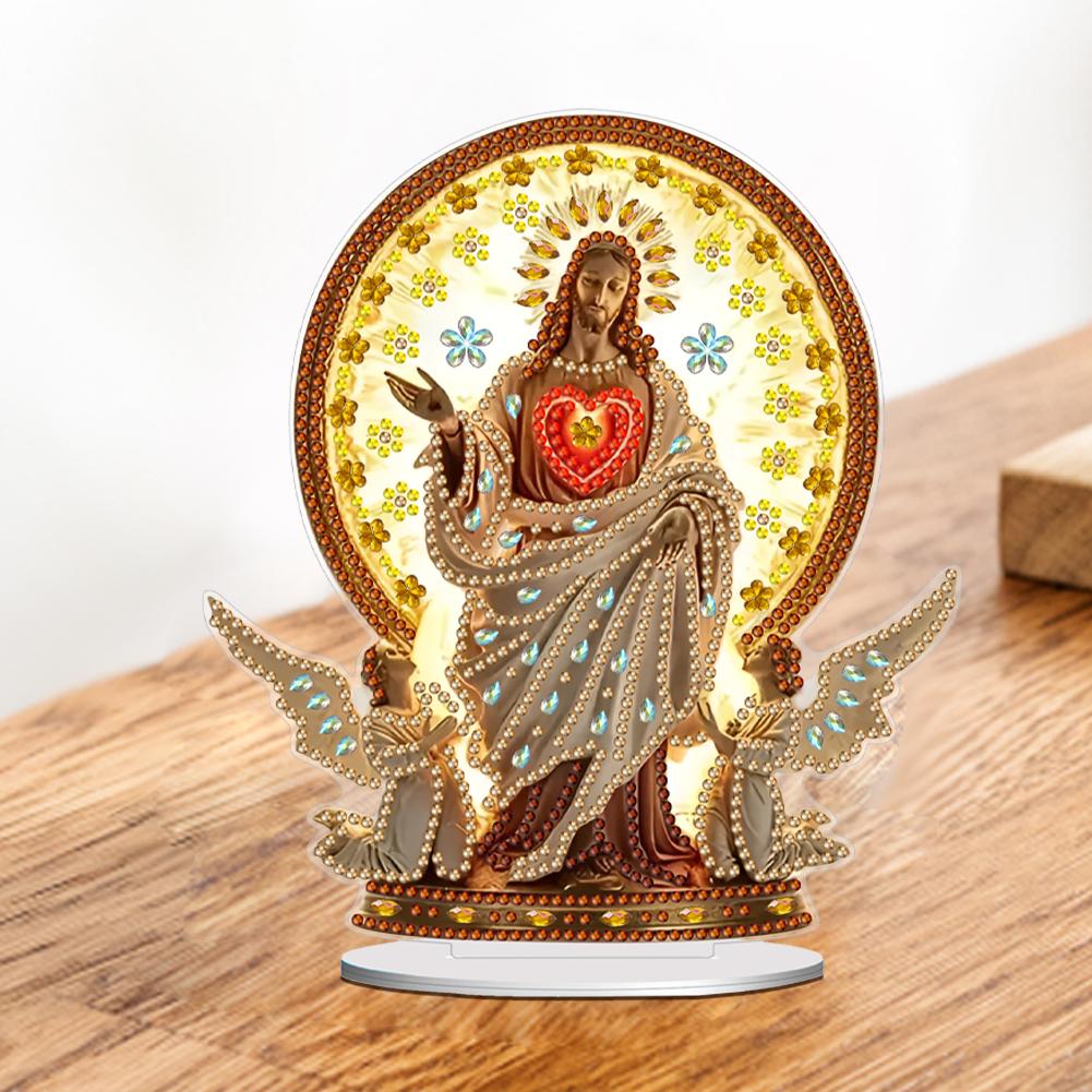 2D Flat Acrylic Butterfly Flower Special Shaped Diamond Painting Desktop Ornament Kit DIY Diamond Painting Desktop Decorations