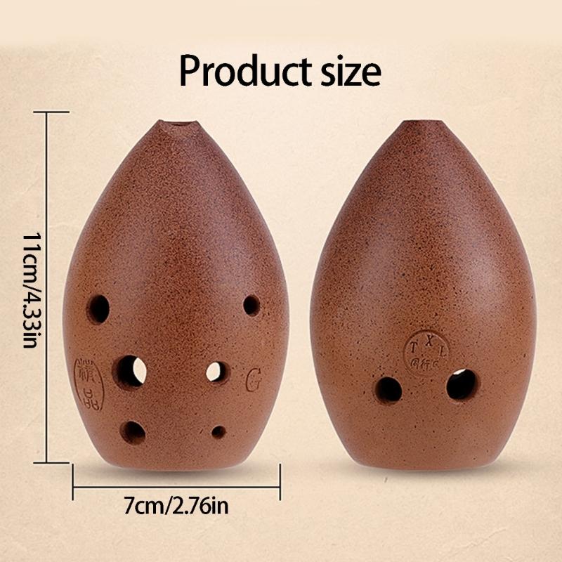 Professional Chinese G Key Ocarina Handcrafted From Clay With 8 Holes Ideal For Classical Music Lovers And Beginners