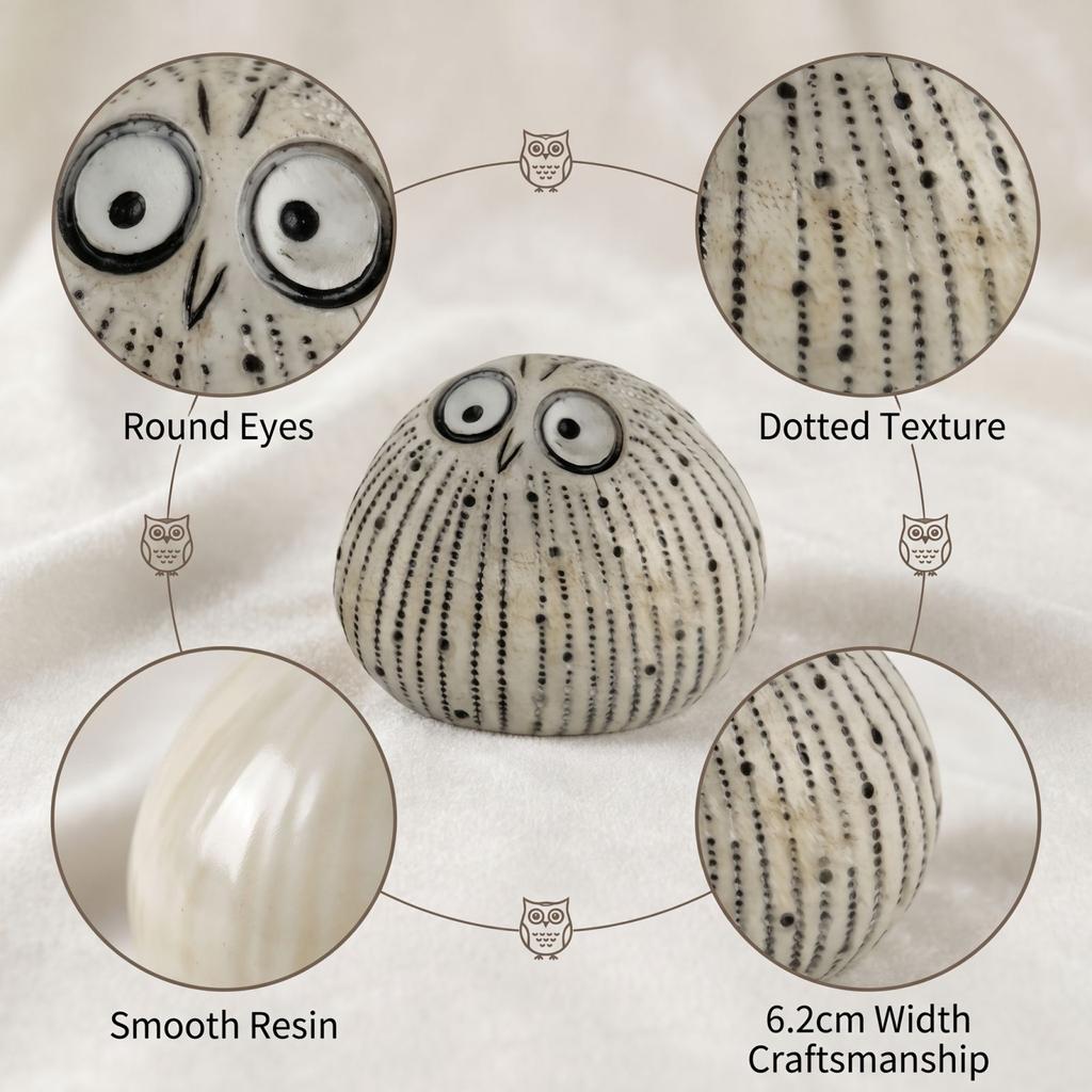 Resin Owl Figurine Home Decoration Small Owl Statue for Indoor Outdoor Display Unique Design Collectible Accent Piece