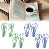 100Pcs Paper Clips Small Cute Light Bulb Special Shaped Metal Office Supplies for Notes