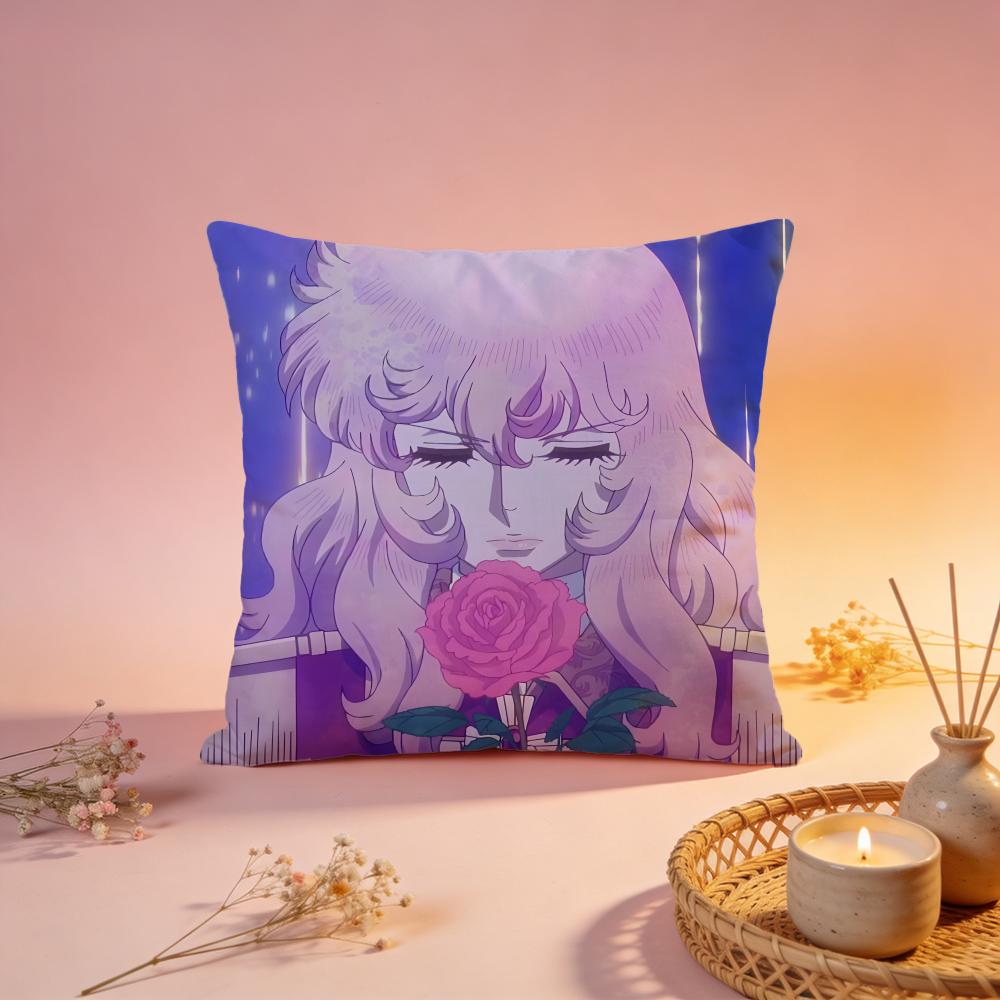 Popular TThe Rose of Versaillesed Cushion Cover Comfortable Durable Pillow Cover MultiScene for Home Office Car Sofa
