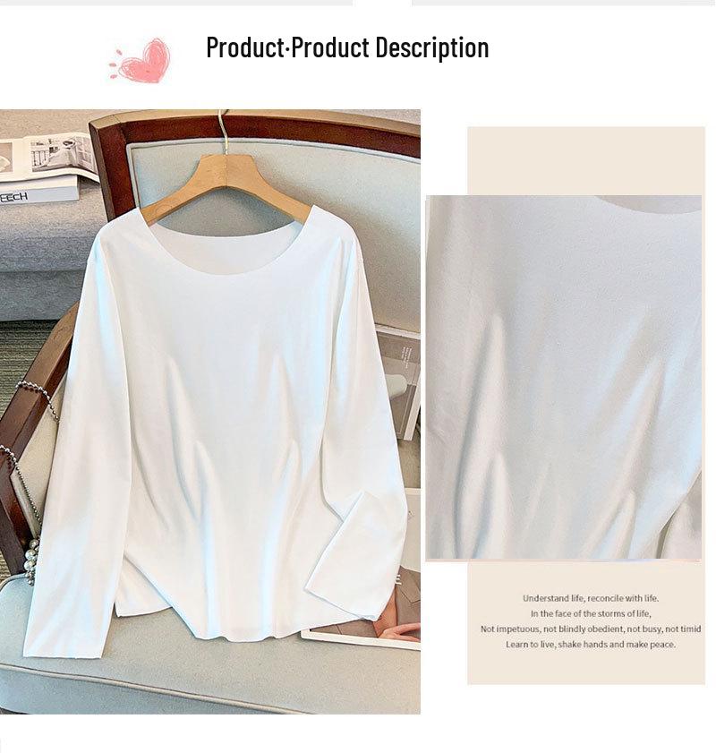 Seamless Double-Sided Thermal Fleece Base Layer Top for Plus-Size Women, Extra Large (200/300 Jin)