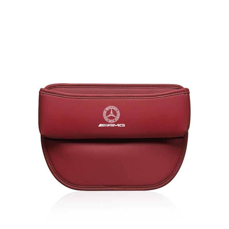 NHFW5 For Mercedes Benz C E S V Class AMG GLC ML SLK SL CLS GLA GLK Car Seat Multifunction Keychain Storage Box Seat Gap Storage Box