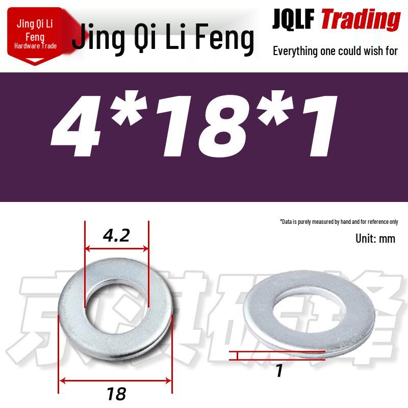 4.8 Grade Galvanized Flat Washer, M3-M14, Thickened Iron Gasket