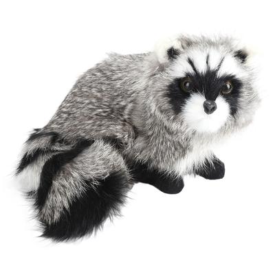 Rakun Peluş Oyuncak Gerçekçi Sevimli Yumuşak El Yapımı Dolgulu Hayvan Oyuncak Peluş Ev Dekorasyonu