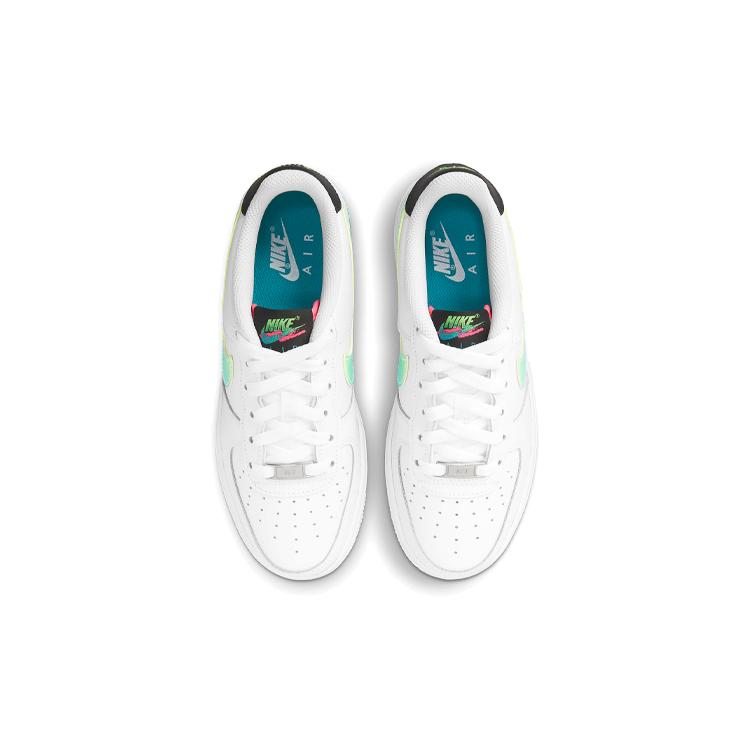 New Nike Air Force 1 Low White Aquamarine GS DJ5154-100