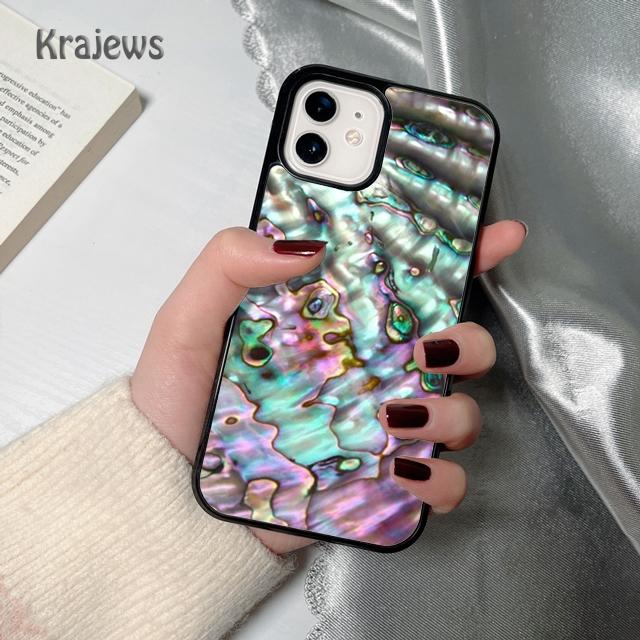 Abalone Sea Texture soft Phone Case Cover For iPhone 17 Air 16 15 14 plus 12 13 pro max coque Shell Fundas