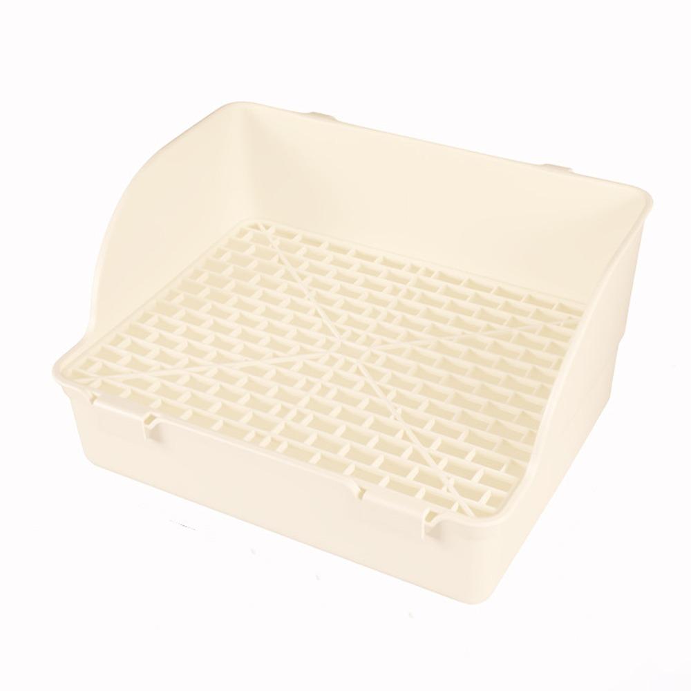 Stänksäker Kaninlåda Rektangulär Husdjurstoalettlåda Kaninträningslåda Djurtoalett