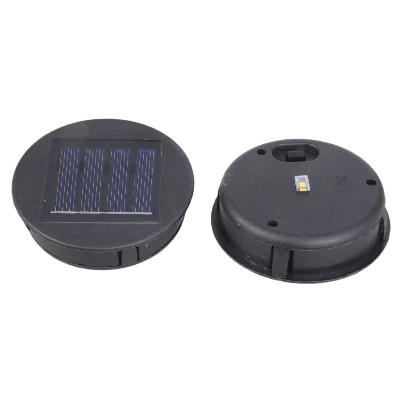 2Pieces Solar Light Replacement Head LED Illuminations Automatic Charging Function for Outdoor Garden Decorative Light