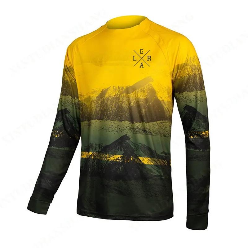 Unisex Quick-Dry Breathable Off-Road Motorcycle Riding Jersey Long Sleeve Mountain Biking Hiking Fishing