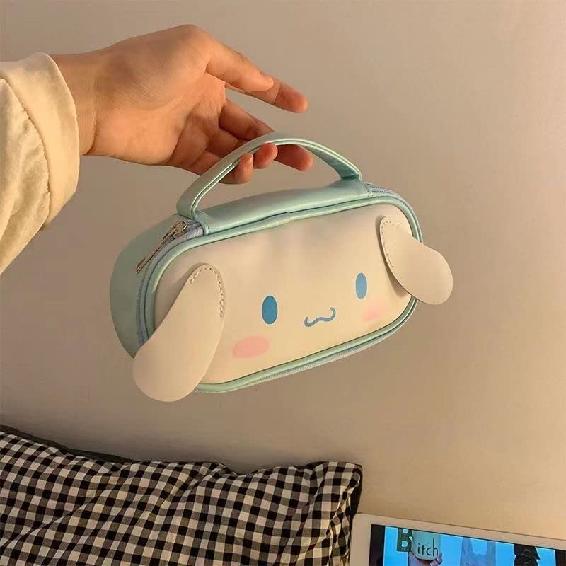 Cinnamoroll Kuromi Pencil Case Pouch Pen Case Small Item Case Writing Instruments Stationery PU Leather Cosmetic Pouch School Entrance Gift Girl