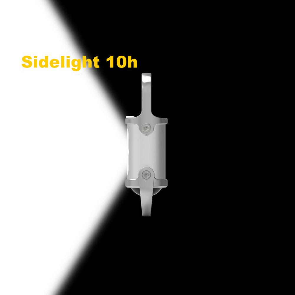 COB LED Outdoor Mini Flashlight 1200LM Portable Flashlight Keychain Power Display Hanging Flashlight Keyring for Night Running