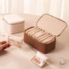 Elegant Leather Jewelry Storage Box for Rings and Earrings
