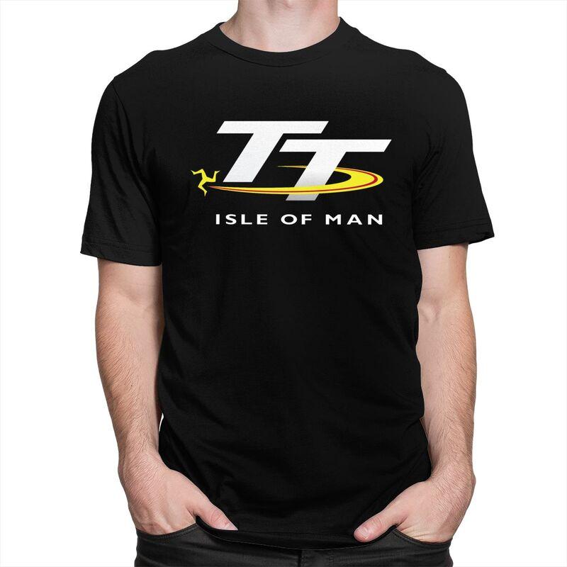 Custom Motorcycle Sport Isle Of Man TT Races T Shirt Men Tshirt Streetwear Tee 100 Cotton Oversized Tshirts Merch