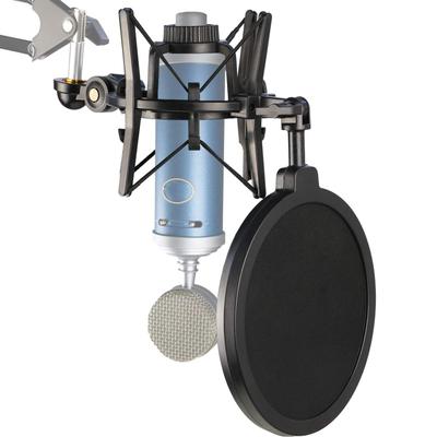YOUSHARES Bluebird Shock Mount com filtro pop, montagem anti-choque, redução de ruído de vibração, braço de microfone correspondente para microfone Bluebird SL
