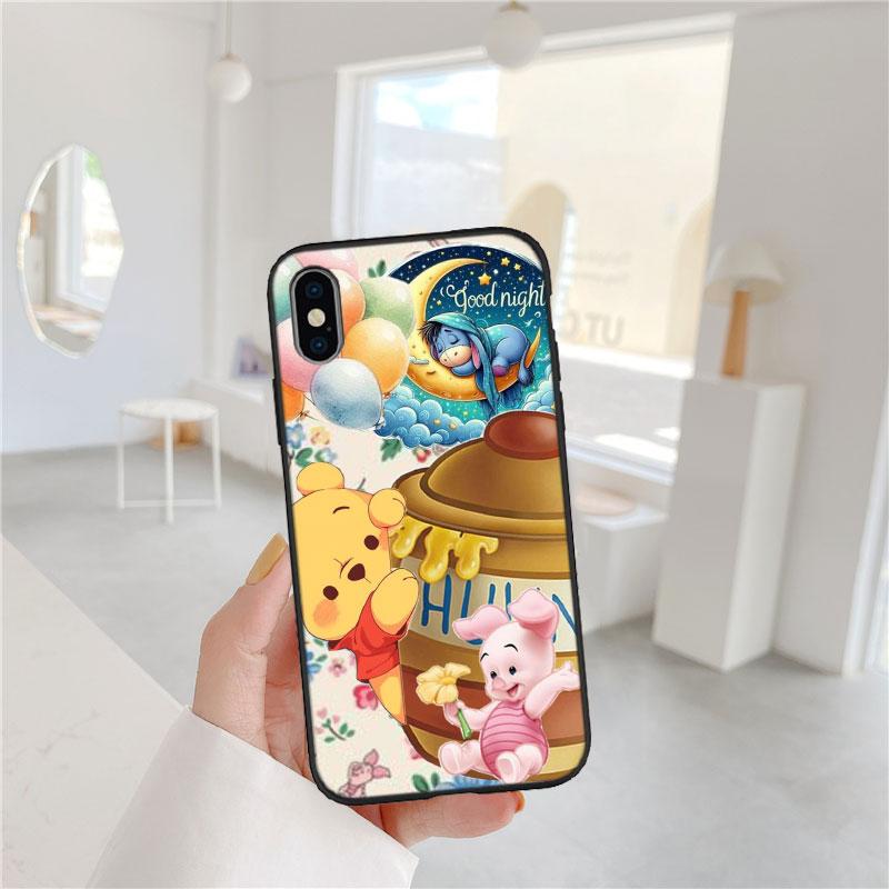 CJ104 Winnie the Pooh Soft Shell Phone Case for Redmi Note 8 9 Pro Max 9S 9T 9C NFC 8T 8A 10A A4