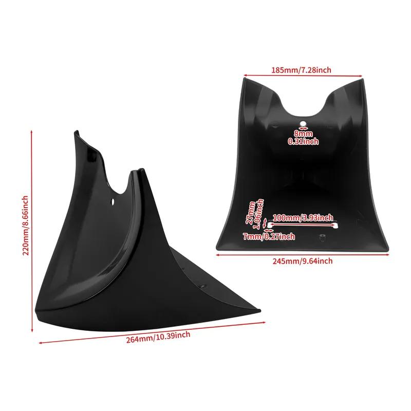 Universal Motorcycle Lower Chin Fairing Front Spoiler Black For Harley Touring Street Glide 1996-2017 Softail FXBRS Dyna 04-2017