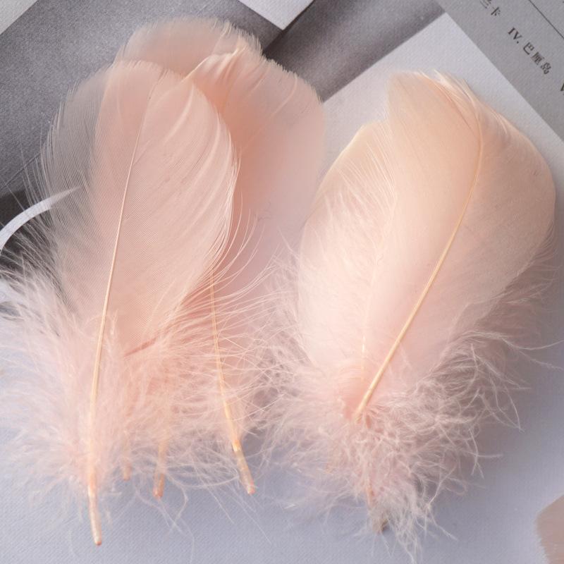 Natural Goose Feathers Plumes 4-8cm 8-12cm Swan Feather Plume for Home Decoration Craft DIY Wedding Jewelry Accessories 100pc