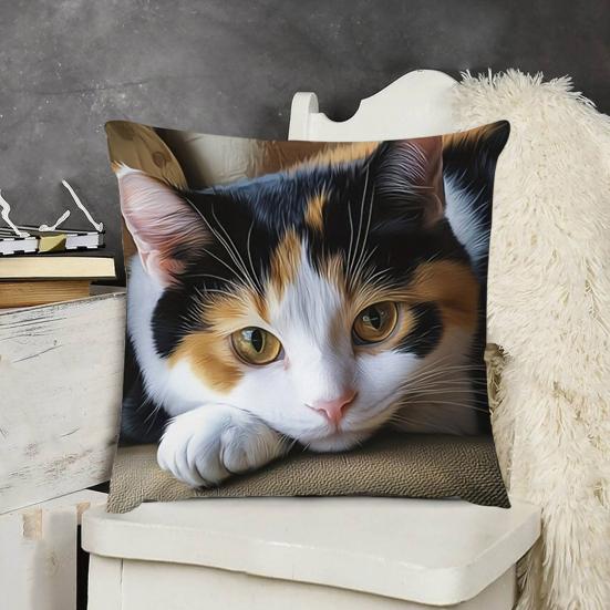 45x45CM Pynteputetrekk Tegneserie Hund Katt Putetrekk Hjem Stue Soverom Sofa Seng Dekorativt Firkantet Putetrekk