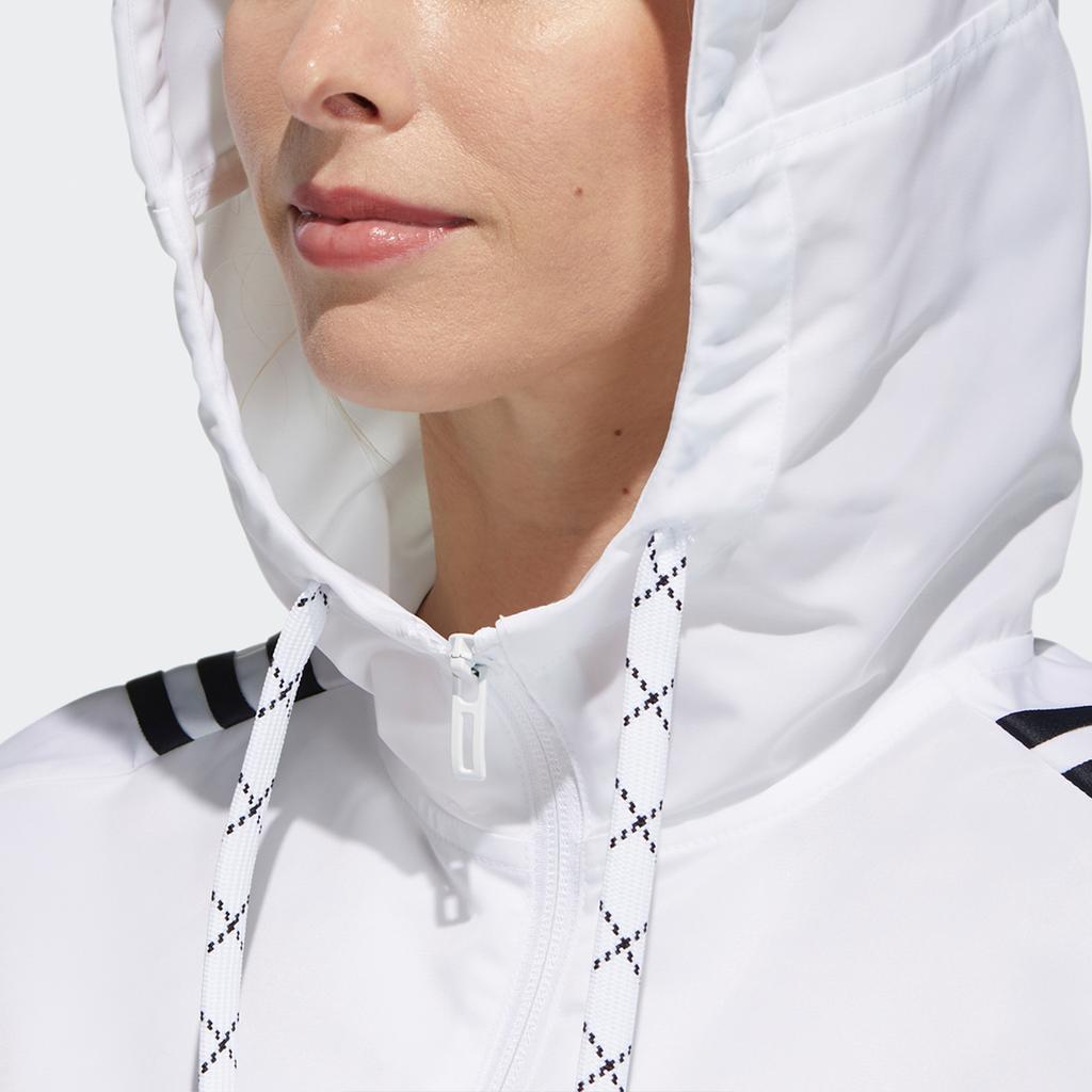 Adidas Street Jacket With Detachable Sleeves And Hood Women Jackets White GT4403