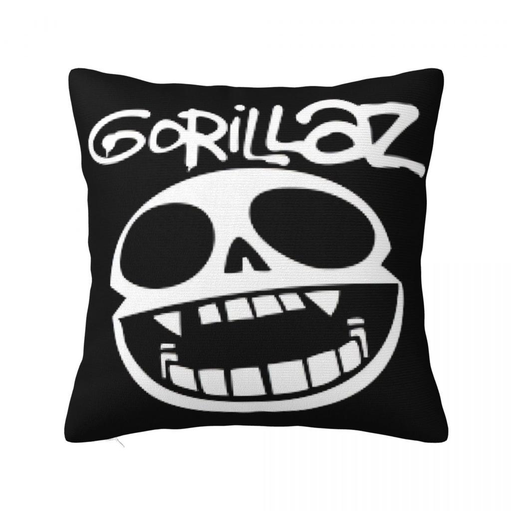 Music Band Gorillaz Punk Rock Pillow Cover Square Pillow Case Cushion Cover Vintage Pattern Pillowcases For Living Room Chair