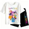 Conjunto de Verão com Estampa 3D para Crianças Caçadores de Demônios Conjunto de Shorts de Manga Curta Camisetas de Manga Curta Roupas para Meninos e Meninas Tops Casuais