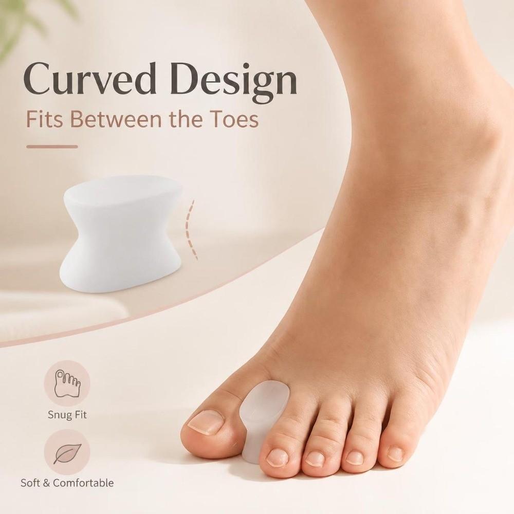 1 Pair Soft Flexible Big Toe Separator Bunion Relief Corrector Overlapping Toes Bunion Relief