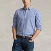 Polo Ralph Lauren FW22 Plaid Logo Embroidered Polo Long Sleeve Shirt Men Shirts Blue MNPOWOV16820202-400