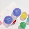 Brilho Cor de Doce Acrílico 22mm Tarraxa Bola Brincos para Mulheres Meninas Novo Rosa Doce Círculo Geométrico Brinco Joias da Moda Presentes