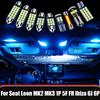 For Seat Leon MK2 MK3 1P 5F FR Ibiza 6J 6P MK5 Car LED Bulbs Interior Reading Lamps Trunk Lights Vanity Mirror Light Accessories