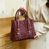 New Sequin Single-Shoulder Women's Handbag, Fashionable Commuting Large-Capacity Red Crossbody Bag