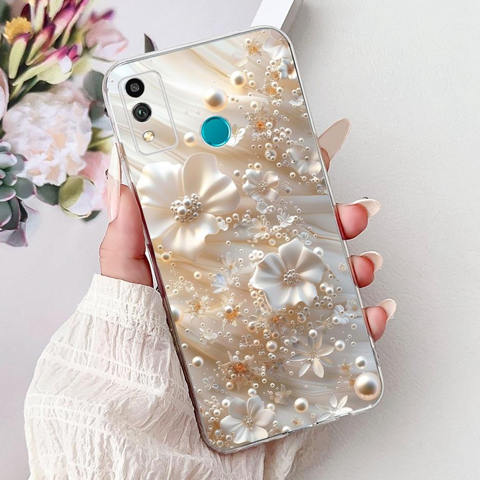 For Honor 9X Lite Case JSN-L21 JSN-L22 Cute Love Heart Painted Cover Soft Silicone Case For Honor 10X Lite DNN-LX9 10XLite Shell