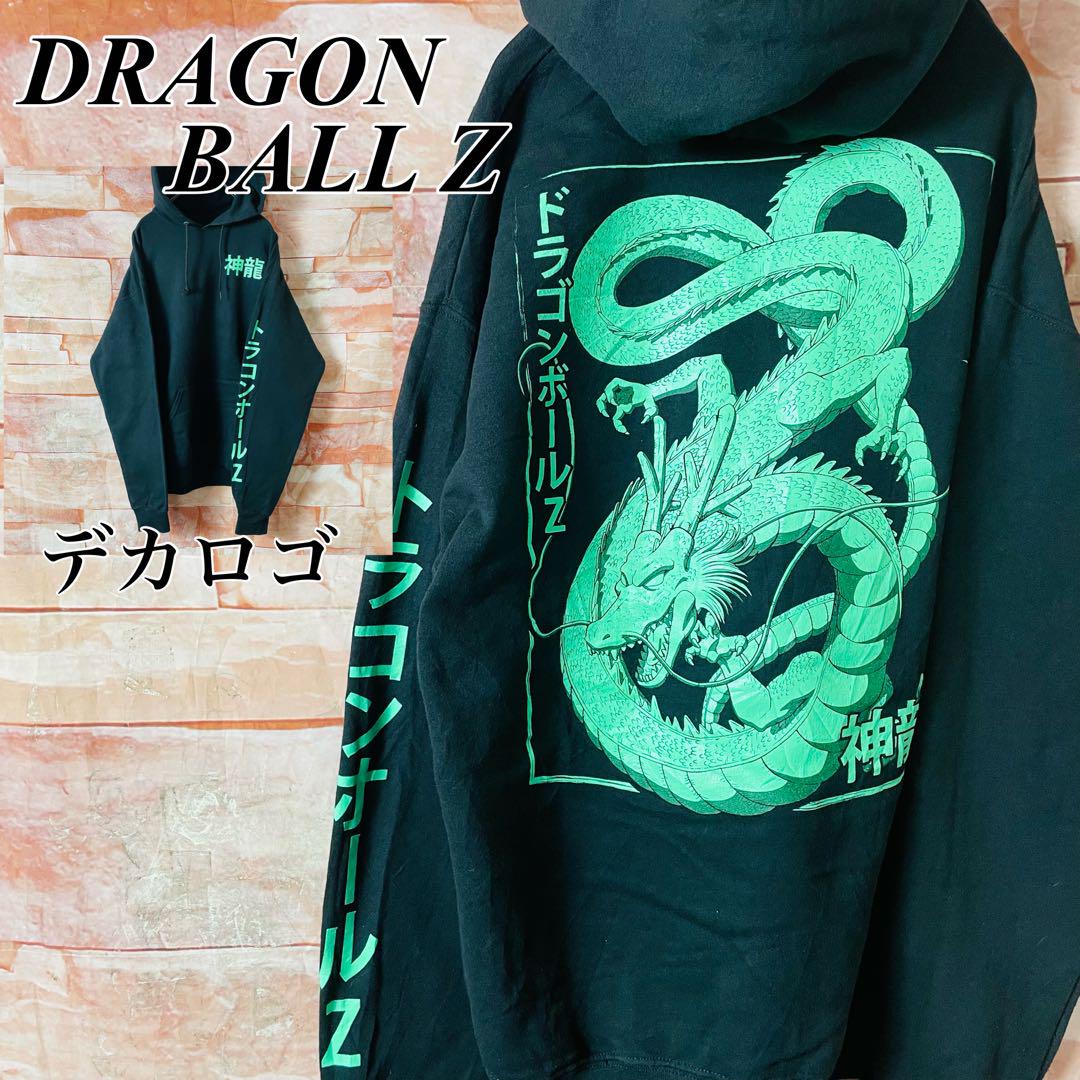 

[USED] Extremely rare anime hoodie, Dragon Ball Shenron, used, size L, black, by Akira Toriyama