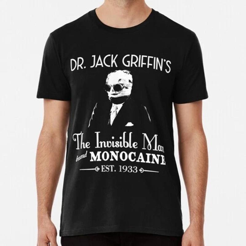The Invisible Man Brand Monocaine Size Premium T Shirt M 2XL S разноцветный
