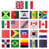 55x55cm Flag Print Bandana Music Festivals Hair Kerchief Multi Purpose Head Wrap Square Turban for Girls Photo Props