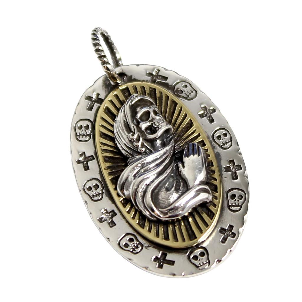 Mexická lebka Santa Muerte Lebka Přívěsek Top goodvibrations Dobré Vibrace