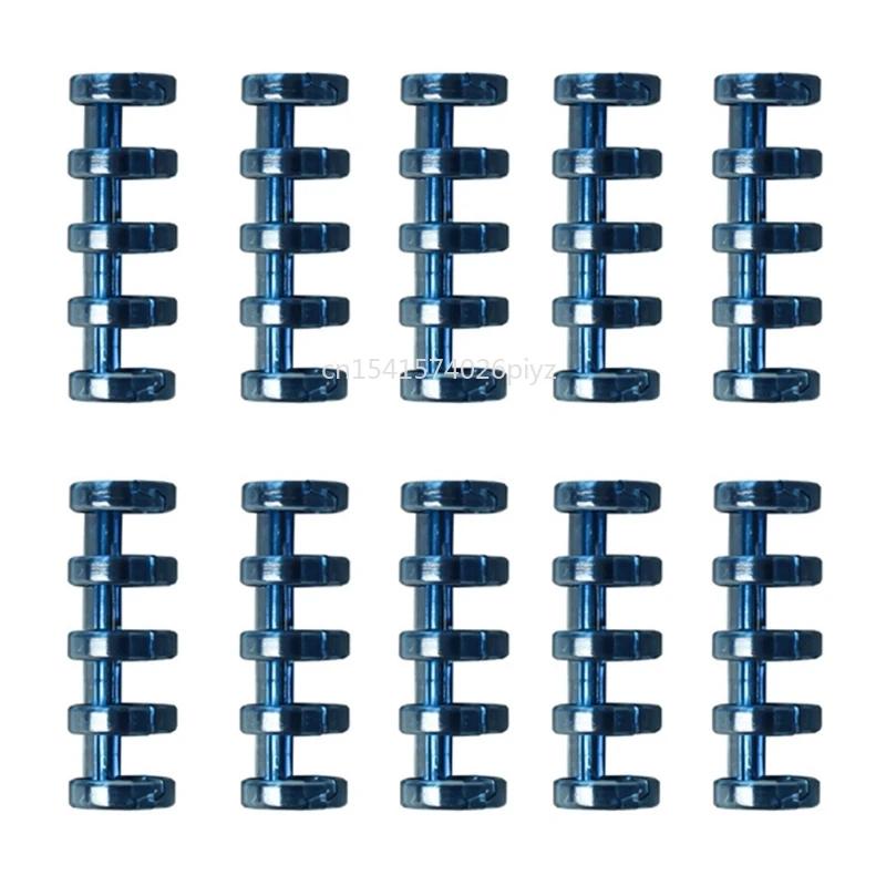 

10 Pcs 5 Holes Circles Ring Binding Ring for Loose-leaf Notebook Binder Album Scrapbook Paper Files Spiral Binding Clips