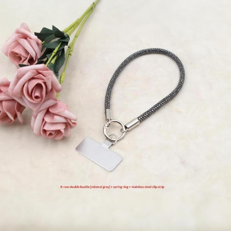 Luxury Glitter  Phone Lanyard Bright Bling Bling Phone Wrist Straps Anti-Lost Wrist Rope Phone Accessories