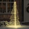 Christmas Tree with 240 LEDs Warm White 180 cm Acrylic