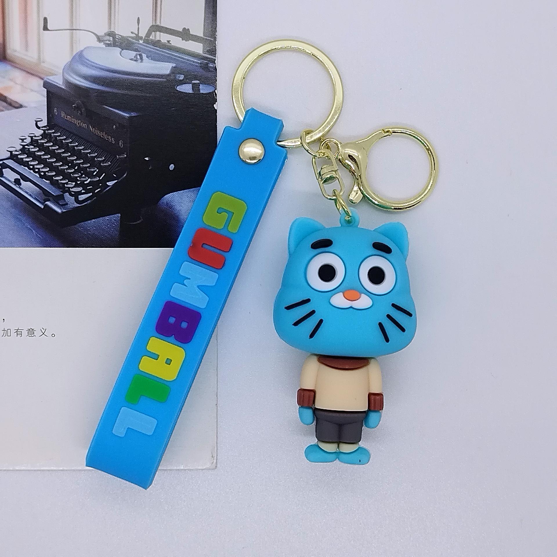 Creative Cartoon Funny World Keychain Pendant Bag Car Key Chain Accessory OPP