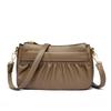 Soft Leather Medium Mother Bag Women's New Fashion Women's Messenger Bag Pleated Shoulder Bag