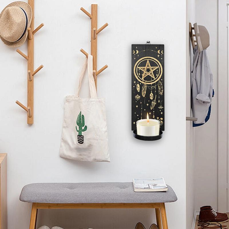 Wandkerzenhalter Hölzerner Wandmontierter Kerzenhalter Wandhänge-Kerzenhalter Heimdekoration Für Hochzeit Weihnachten Hochzeit